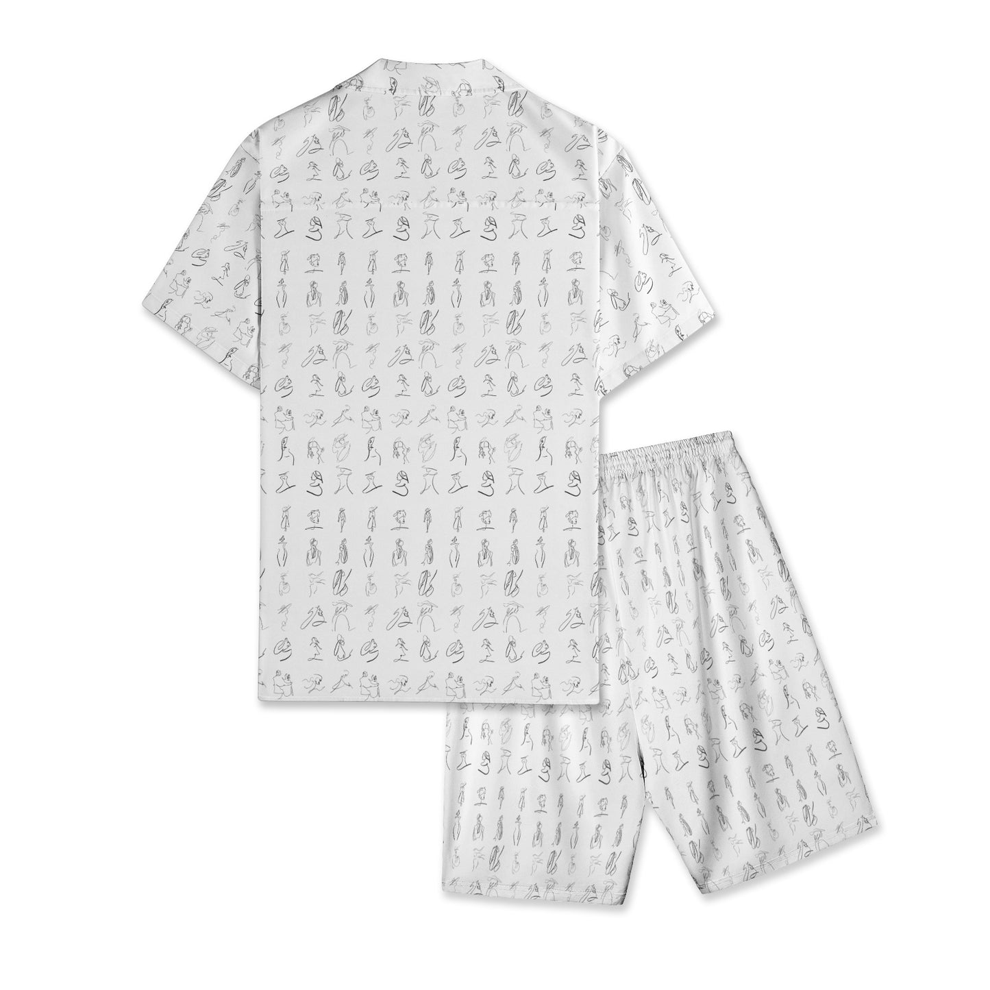 Men's All-Over-Print Hawiian Shirt Sets