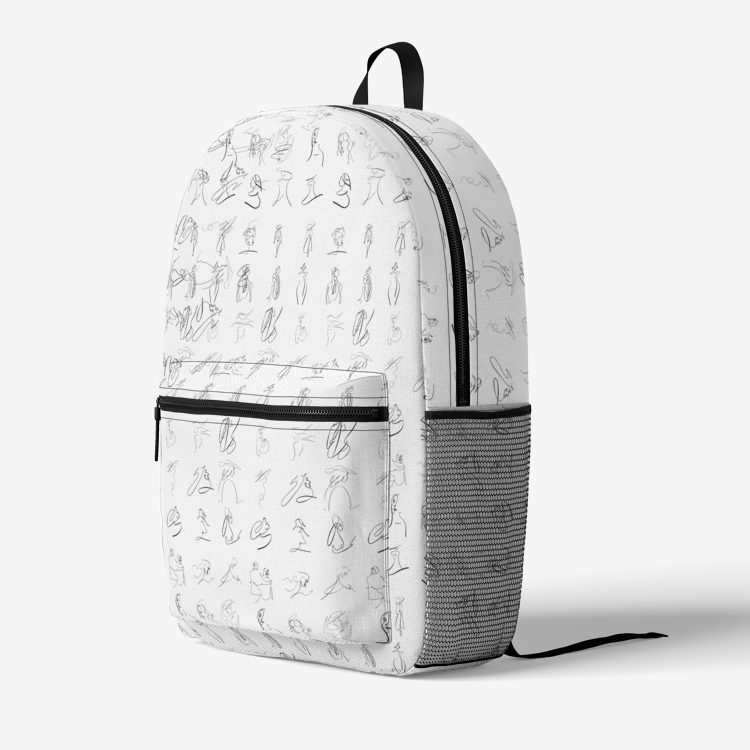 Retro Colorful Print Trendy Backpack