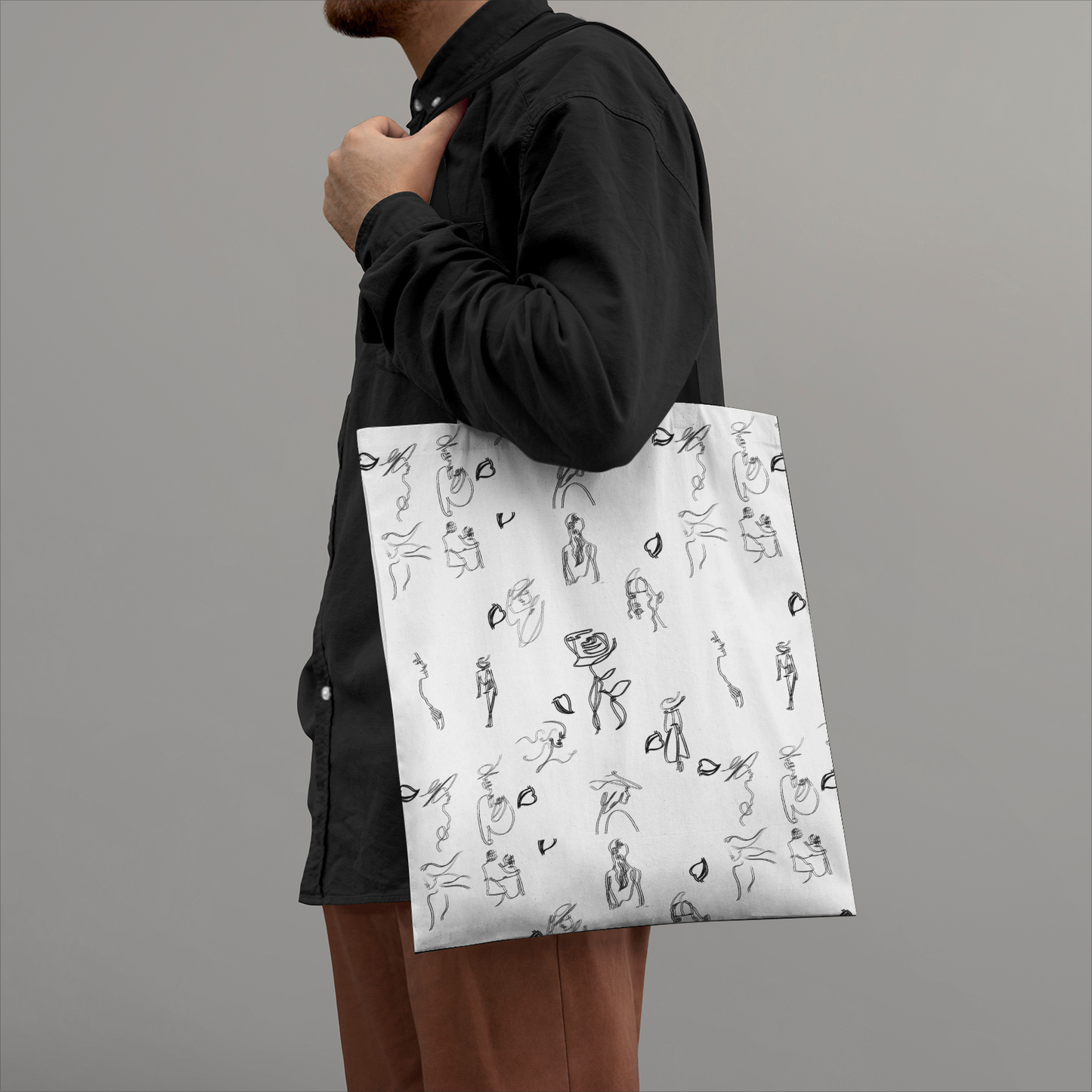 魂の荷物を運ぶキャンバストートバッグ