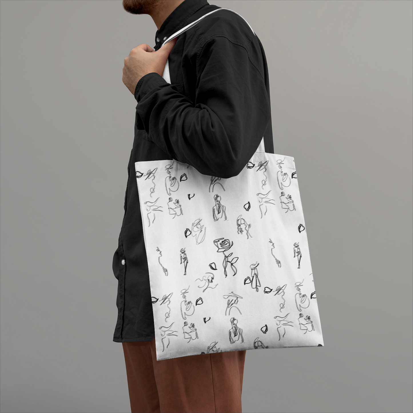 魂の荷物を運ぶキャンバストートバッグ