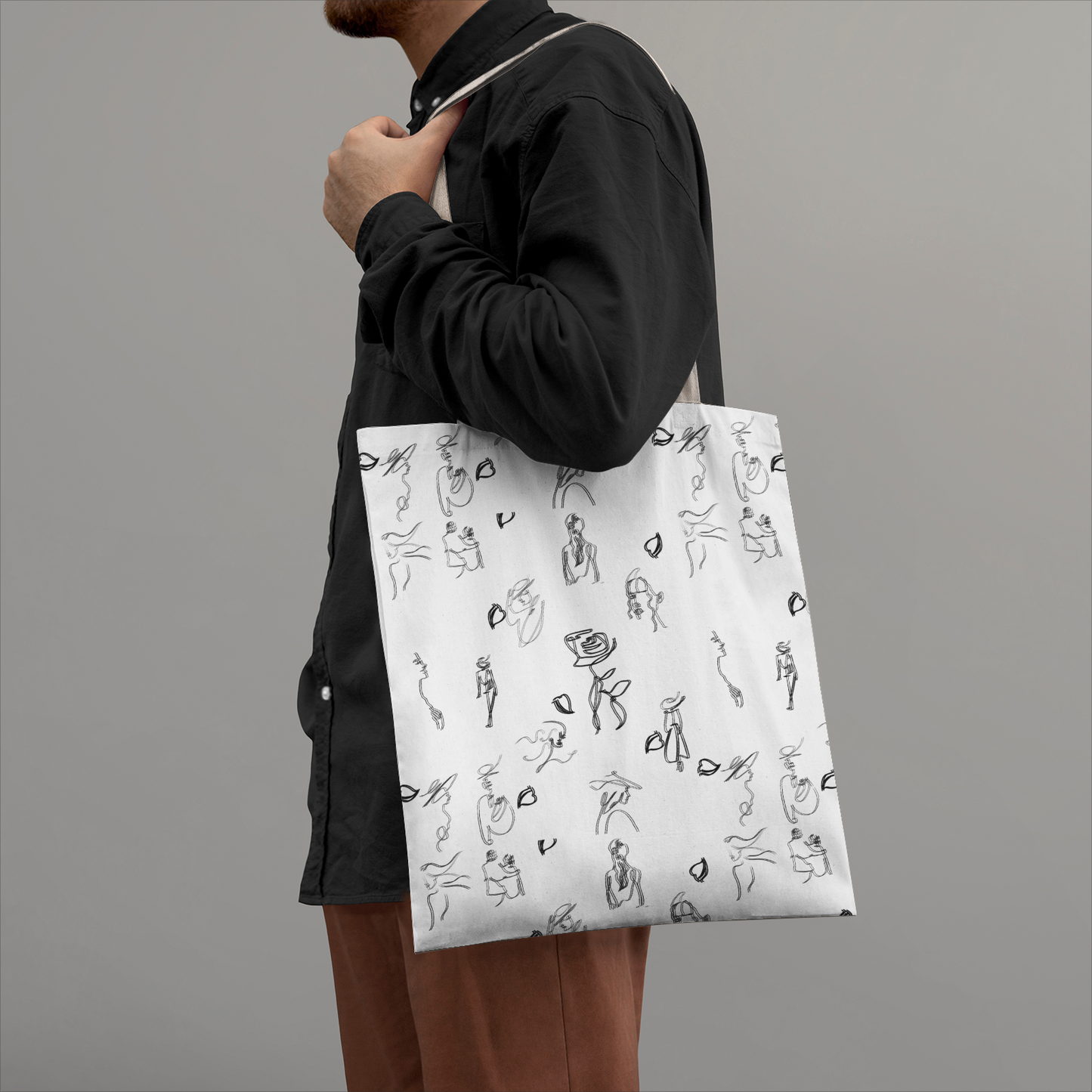 魂の荷物を運ぶキャンバストートバッグ