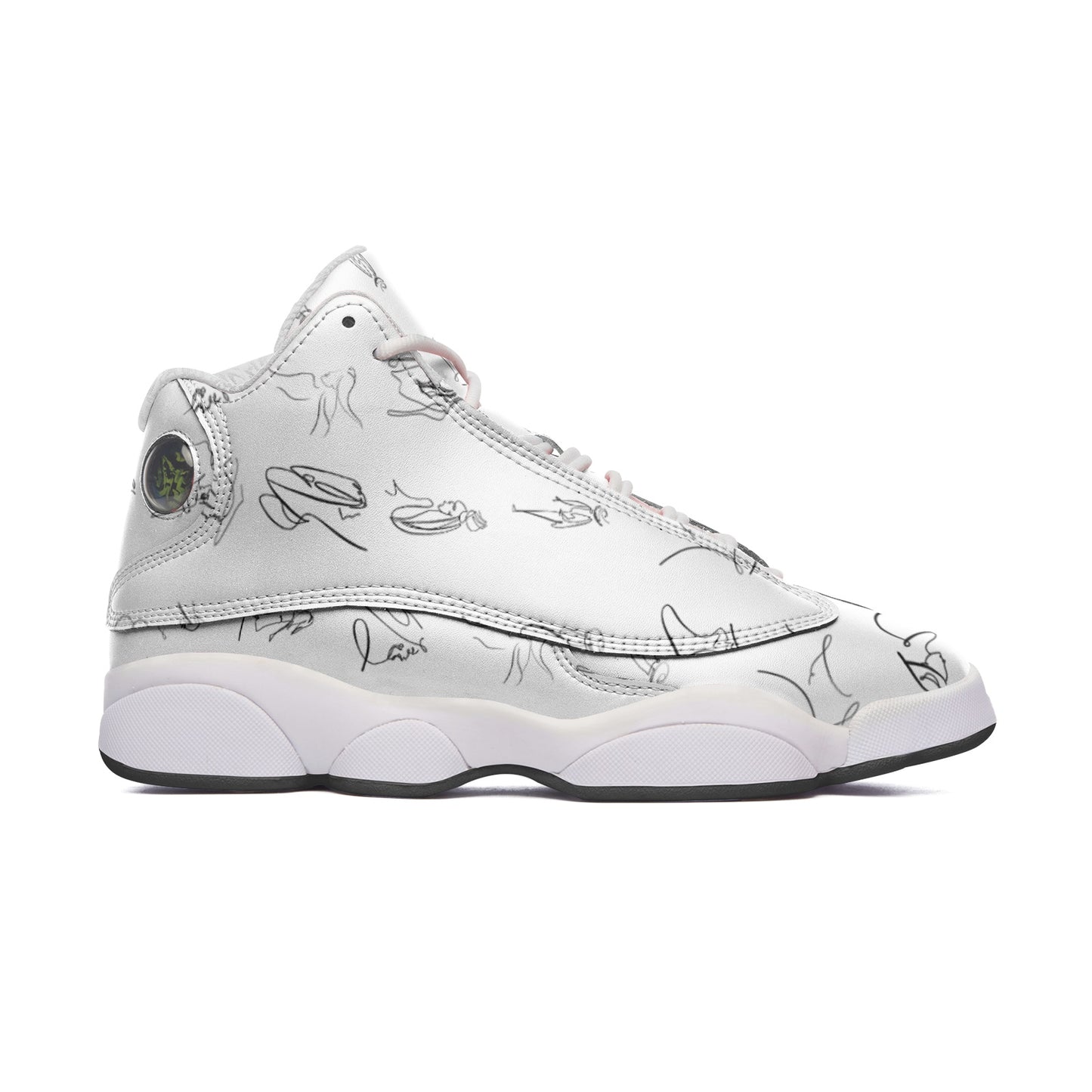Unisex High Top Leather Sneakers