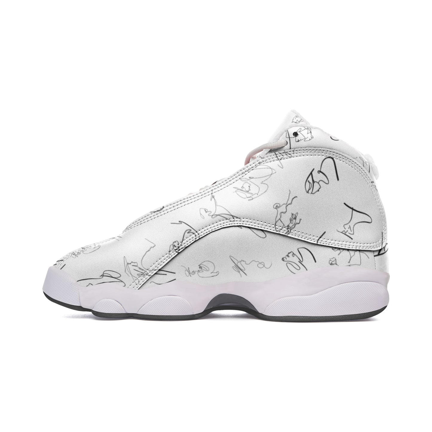 Unisex High Top Leather Sneakers