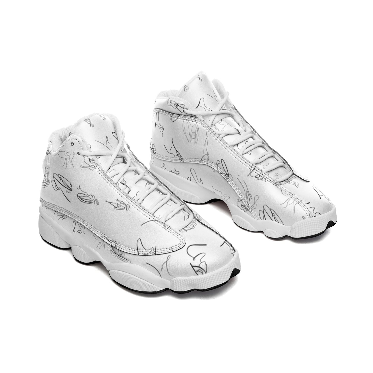 Unisex High Top Leather Sneakers