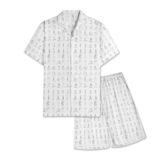 Men's All-Over-Print Hawiian Shirt Sets