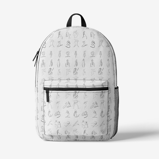 Retro Colorful Print Trendy Backpack