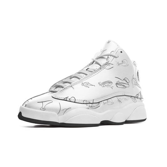 Unisex High Top Leather Sneakers